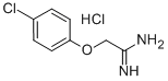structure of CAS# 59104-19-7, 2-(4-Chloro-Phenoxy)-Acetamidine Hydrochloride;2-(4-Chlorophenoxy)Ethanimidamide Hydrochloride;2-(4-CHLORO-PHENOXY)-ACETAMIDINE HYDROCHLORIDE;2-(4-CHLORO-PHENOXY)-ACETAMIDINE HCL