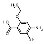 CAS#: 59168-58-0， 4-Amino-2-Ethoxy-5-Sulfanylbenzoic Acid