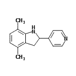 CAS#: 591757-65-2， 4,7-Dimethyl-2-(4-Pyridinyl)Indoline