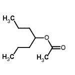 结构式 CAS# 5921-84-6, 4-庚烷基乙酸酯