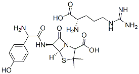 CAS#: 59261-05-1， L-Arginine [2S-[2alpha,5alpha,6beta(S*)]]-6-[Amino(4-Hydroxyphenyl)Acetamido]-3,3-Dimethyl-7-Oxo-4-Thia-1-Azabicyclo[3.2.0]Heptane-2-Carboxylate