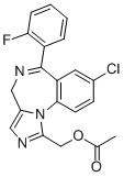 CAS 登录号：59468-89-2， 1-乙酰氧基甲基-8-氯-6-(2-氟苯基)-4H-咪唑并[1,5-a][1,4]苯并二氮杂卓
