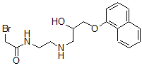 CAS#: 59479-82-2， N-(2-Hydroxy-3-(1-naphthyloxy)propyl)-N'-bromoacetylethylenediamine