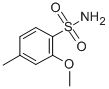 structure of CAS# 59554-39-1, 2-Methoxy-4-Methylbenzenesulfonamide;2-METHOXY-4-METHYLBENZENESULPHONAMIDE;4-Methylbenzenesulphonamide-2-Methoxy;2-METHOXY-4-METHYLBENZENESULFONAMIDE