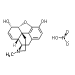 CAS#: 596-16-7， (5alpha,6alpha)-17-Methyl-7,8-Didehydro-4,5-Epoxymorphinan-3,6-Diol Nitrate (1:1)