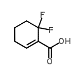 CAS#: 596834-72-9， 6,6-Difluoro-1-Cyclohexene-1-Carboxylic Acid