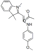 CAS#: 59737-02-9， 2-[2-[(4-Methoxyphenyl)Amino]Vinyl]-1,3,3-Trimethyl-3H-Indolium Acetate