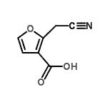 CAS#: 59760-39-3， 2-(Cyanomethyl)-3-Furoic Acid