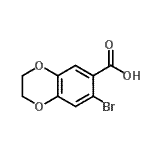 CAS#: 59820-91-6， 7-Bromo-2,3-Dihydro-1,4-Benzodioxine-6-Carboxylic Acid