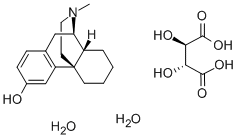 结构式 CAS# 5985-38-6, L-3-羟基-N-甲基吗喃二水合物