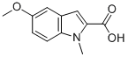 structure of CAS# 59908-54-2, 5-Methoxy-1-Methyl-1H-Indole-2-Carboxylic Acid;5-Methoxy-1-Methyl-1H-Indole-2-Carboxylic Acid(SALTDATA: FREE);5-METHOXY-1-METHYL-1H-INDOLE-2-CARBOXYLIC ACID