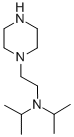 structure of CAS# 59955-93-0, 1-(2-Diisopropylaminoethyl)Piperazine;N-Isopropyl-N-(2-Piperazin-1-Ylethyl)Propan-2-Amine;N-Isopropyl-N-[2-(1-Piperazinyl)Ethyl]Propan-2-Amine;Diisopropyl-(2-Piperazin-1-Ylethyl)Amine