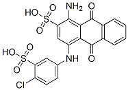 CAS 登录号：59969-87-8， 1-氨基-4-[(4-氯-3-磺基苯基)氨基]-9,10-二氧代蒽-2-磺酸