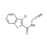 CAS#: 600122-15-4， 3-Chloro-N-(cyanomethyl)-1-benzothiophene-2-carboxamide