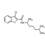 CAS#: 600122-30-3， 3-Chloro-N-(6-methyl-2-heptanyl)-1-benzothiophene-2-carboxamide