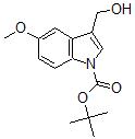 structure of CAS# 600136-09-2, 3-(Hydroxymethyl)-5-Methoxy-1H-Indole-1-carboxylic Acid 1,1-Dimethylethyl Ester;3-HYDROXYMETHYL-5-METHOXYINDOLE-1-CARBOXYLIC ACID TERT-BUTYL ESTER;3-Hydroxymethyl-5-Methoxyindole-1-Carboxylic  Acid  T-Butyl  Ester;TERT-BUTYL 3-(HYDROXYMETHYL)-5-METHOXY-1H-INDOLE-1-CARBOXYLATE