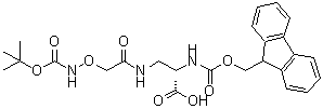 CAS#: 600153-12-6， N-[(9H-Fluoren-9-ylmethoxy)carbonyl]-3-({[({[(2-methyl-2-propanyl)oxy]carbonyl}amino)oxy]acetyl}amino)-L-alanine
