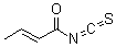 structure of CAS# 60034-28-8, 2-Butenoylisothiocyanate;(E)-But-2-Enoyl Isothiocyanate;(E)-1-Isothiocyanatobut-2-En-1-One;1-Isothiocyanatobut-2-En-1-One