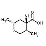 CAS#: 60046-37-9， (2R,4R,5S)-4-Amino-2,5-Dimethyl-Tetrahydrothiopyran-4-Carboxylic Acid