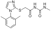 CAS#: 60176-54-7， 1-Methyl-3-[[[1-(2,6-Xylyl)-1H-Imidazol-2-Yl]Thio]Acetyl]Urea