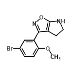 CAS#: 603067-78-3， 3-(5-Bromo-2-methoxyphenyl)-5,6-dihydro-4H-pyrrolo[3,2-d][1,2]oxazole