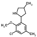 CAS#: 603068-55-9， 2-(3-Chloro-2-methoxy-5-methylphenyl)-4-methylpyrrolidine
