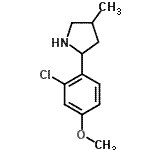 CAS#: 603068-83-3， 2-(2-Chloro-4-methoxyphenyl)-4-methylpyrrolidine