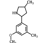 CAS#: 603068-86-6， 2-(3-Methoxy-5-methylphenyl)-4-methylpyrrolidine