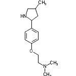 CAS#: 603089-65-2， N,N-Dimethyl-2-[4-(4-methyl-2-pyrrolidinyl)phenoxy]ethanamine