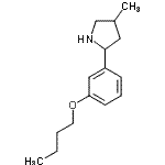 CAS#: 603089-76-5， 2-(3-Butoxyphenyl)-4-methylpyrrolidine