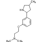 CAS#: 603089-77-6， N,N-Dimethyl-2-[3-(4-methyl-2-pyrrolidinyl)phenoxy]ethanamine