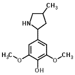 CAS#: 603090-19-3， 2,6-Dimethoxy-4-(4-methyl-2-pyrrolidinyl)phenol