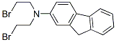 structure of CAS# 6036-92-6, N,N-Bis (2-Bromoethyl)-9H-Fluoren-2-Amine;Bis(2-Bromoethyl)-(9H-Fluoren-2-Yl)Amine;9H-Fluoren-2-Amine, N,N-Bis(2-Bromoethyl)-;Nsc142543