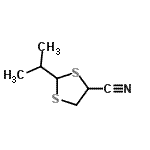 CAS#: 60361-68-4， 2-Isopropyl-1,3-Dithiolane-4-Carbonitrile