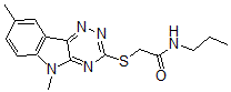 CAS#: 603946-51-6， 2-[(5,8-Dimethyl-5H-1,2,4-Triazino[5,6-b]Indol-3-Yl)Thio]-N-Propyl-Acetamide