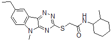 CAS#: 603946-74-3， 2-[(8-Ethyl-5-Methyl-5H-1,2,4-Triazino[5,6-b]Indol-3-Yl)Thio]-N-(2-Methylcyclohexyl)-Acetamide