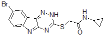 CAS#: 603946-95-8， 2-[(8-Bromo-2H-1,2,4-Triazino[5,6-b]Indol-3-Yl)Thio]-N-Cyclopropyl-Acetamide