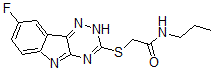CAS#: 603948-00-1， 2-[(8-Fluoro-2H-1,2,4-Triazino[5,6-b]Indol-3-Yl)Thio]-N-Propyl-Acetamide