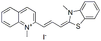 CAS#: 60435-31-6， 1-Methyl-2-[3-(3-Methyl-3H-Benzothiazol-2-Ylidene)Prop-1-Enyl]Quinolinium Iodide