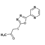 CAS#: 604740-36-5， 1-{[5-(2-Pyrazinyl)-1,3,4-oxadiazol-2-yl]sulfanyl}acetone