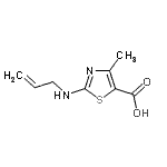 CAS#: 604762-23-4， 2-(Allylamino)-4-methyl-1,3-thiazole-5-carboxylic acid