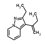 CAS#: 605673-32-3， 3-(1-Buten-2-yl)-2-ethylpyrazolo[1,5-a]pyridine