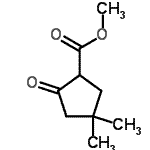 structure of CAS# 60585-44-6, Methyl 4,4-Dimethyl-2-Oxocyclopentanecarboxylate;methyl 4,4-dimethyl-2-oxocyclopentanecarboxylate;methyl-4,4-dimethyl-2-oxocyclopentanecarboxylate;METHYL4,4-DIMETHYL-2-OXOCYCLOPENTANECARBOXYLATE