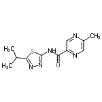 CAS#: 606096-81-5， N-(5-Isopropyl-1,3,4-thiadiazol-2-yl)-5-methyl-2-pyrazinecarboxamide
