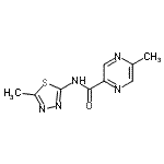 CAS#: 606096-90-6， 5-Methyl-N-(5-methyl-1,3,4-thiadiazol-2-yl)-2-pyrazinecarboxamide