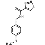 CAS#: 606102-02-7， N-(4-Methoxybenzyl)-1,2,3-thiadiazole-4-carboxamide