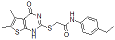 CAS#: 606107-51-1， 2-[(1,4-Dihydro-5,6-Dimethyl-4-Oxothieno[2,3-d]Pyrimidin-2-Yl)Thio]-N-(4-Ethylphenyl)-Acetamide