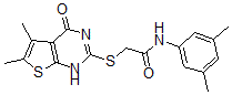 CAS#: 606107-84-0， 2-[(1,4-Dihydro-5,6-Dimethyl-4-Oxothieno[2,3-d]Pyrimidin-2-Yl)Thio]-N-(3,5-Dimethylphenyl)-Acetamide