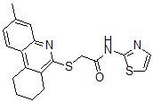 CAS#: 606108-69-4， 2-[(7,8,9,10-Tetrahydro-3-Methyl-6-Phenanthridinyl)Thio]-N-Thiazol-2-Yl-Acetamide