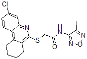 CAS#: 606108-81-0， 2-[(3-Chloro-7,8,9,10-Tetrahydro-6-Phenanthridinyl)Thio]-N-(4-Methyl-1,2,5-Oxadiazol-3-Yl)-Acetamide